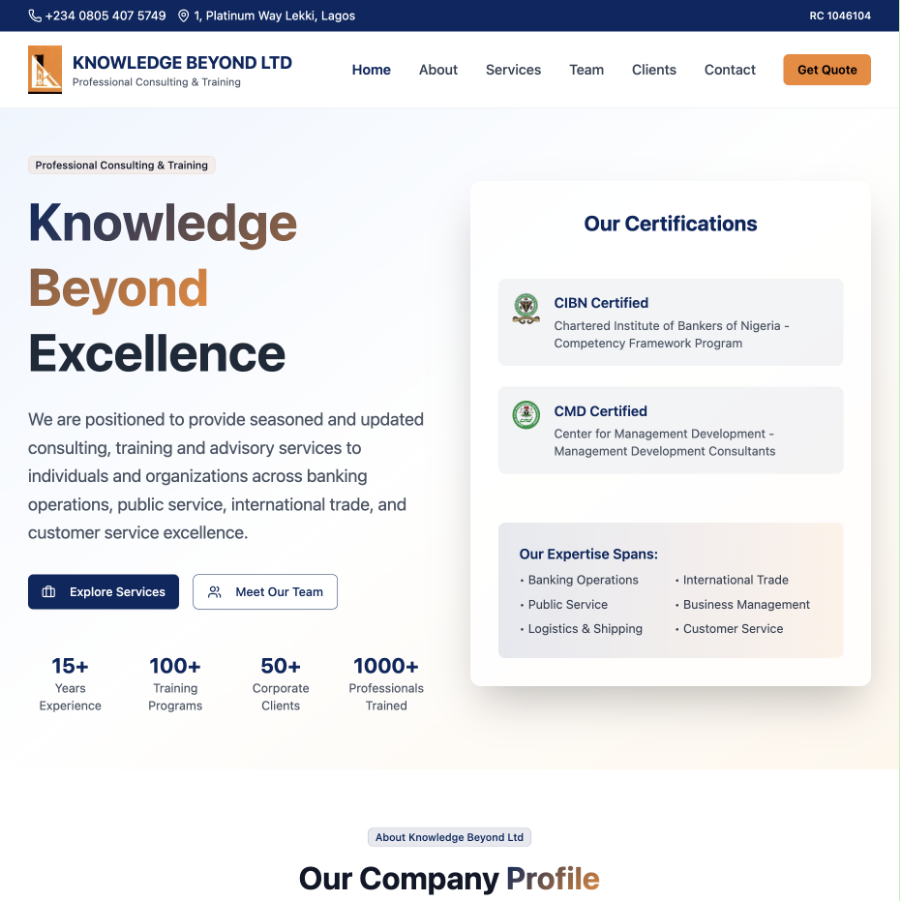 Knowledge Beyond Ltd - Professional Consulting & Training Services